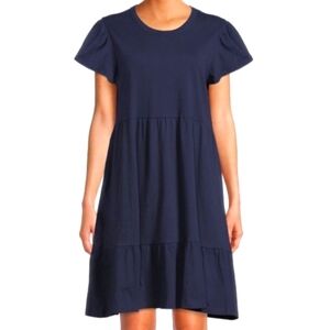 Blue Tiered Dress